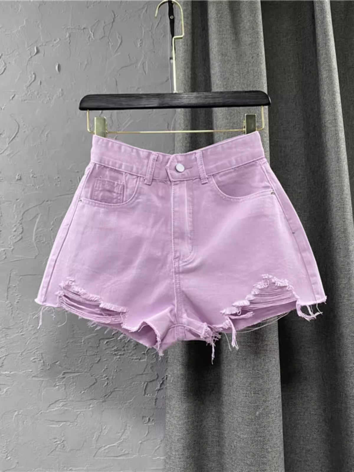 Дамски дънкови къси панталони Candy Color 24'-Clothing-Thedresscode