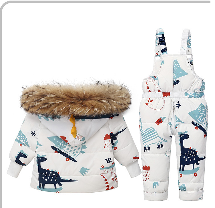 Детски ски комплект White Dino **SALE 25**-Thedresscode