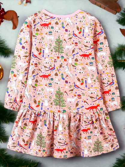 Детска рокля Pink Christmas Magic 24'-Детска рокля Pink Christmas Magic 24'-Thedresscode
