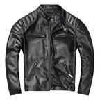 Мъжко кожено яке Moto World SS25-Thedresscode