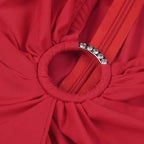 Дамска дълга рокля Red Classy FW 2026-Дамска дълга рокля Red Classy 24'-Thedresscode