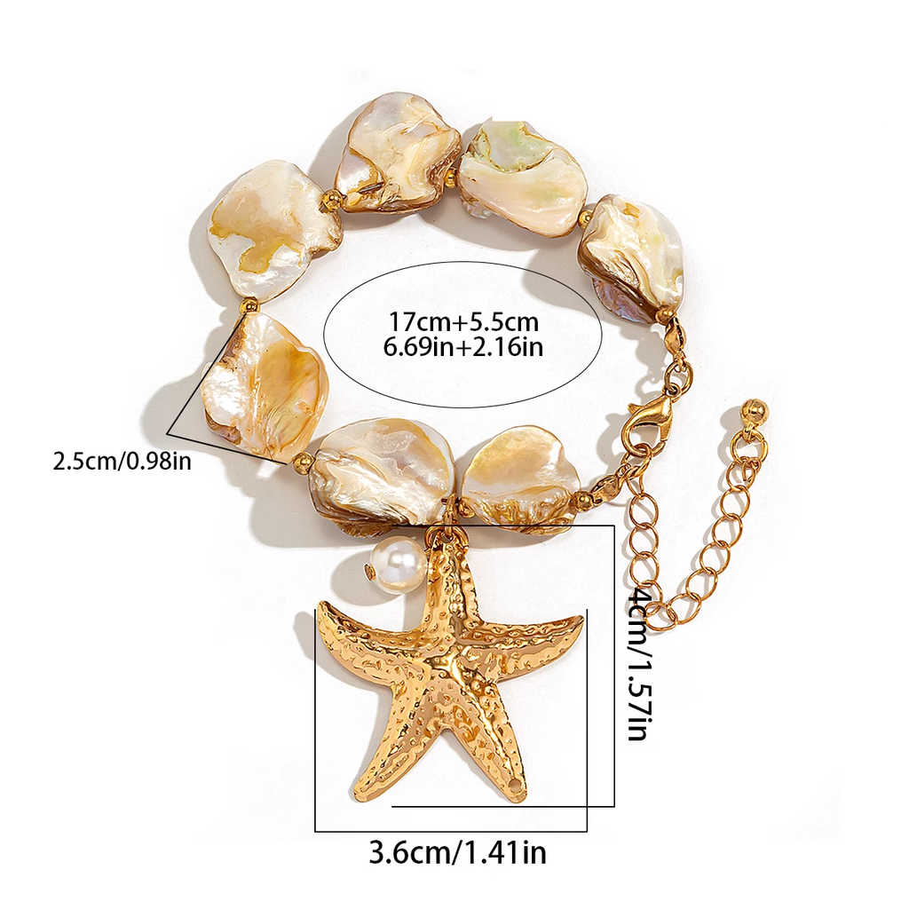Дамска гривна Golden Ocean Star SS25-Thedresscode