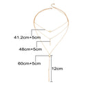 Дамско многослойно колие Ahinora 24'-Дамско многослойно колие Ahinora 24'-Thedresscode