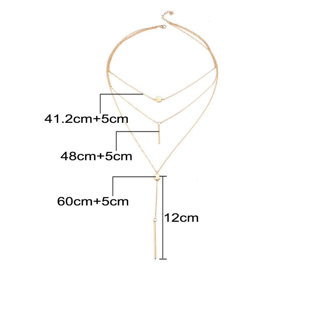 Дамско многослойно колие Ahinora 24'-Дамско многослойно колие Ahinora 24'-Thedresscode