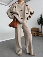 Дамски комплект Knitted Heart FW 2026-Дамски комплект Knitted Heart 24'-Thedresscode