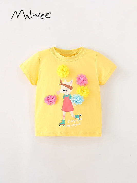 Детска тениска 3D Flowers 24'-Детска тениска 3D Flowers 24'-Thedresscode