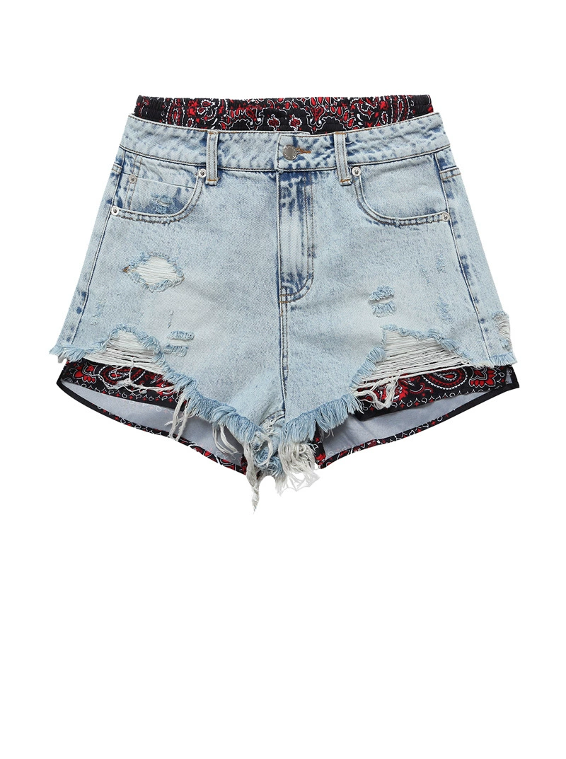 Дамски къси дънкови панталони Outlaw Chic SS25-Thedresscode