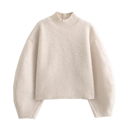 Дамски пуловер Ecru Bouclé 24'-Дамски пуловер Ecru Bouclé 24'-Thedresscode