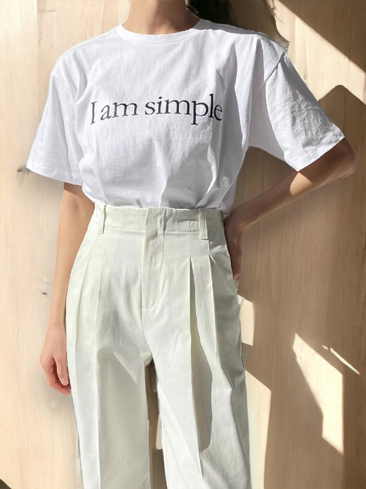 Дамска тениска I am simple 24'-Дамска тениска I am simple 24'-Thedresscode