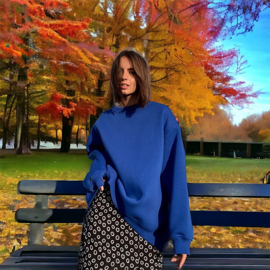 Дамски Суитшърт 22E Sweatshirt AUTUMN BLUE-Sweatshirt-Thedresscode
