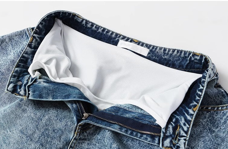 Дамски къси панталони Denim Wide Legs SS25-Clothing-Thedresscode