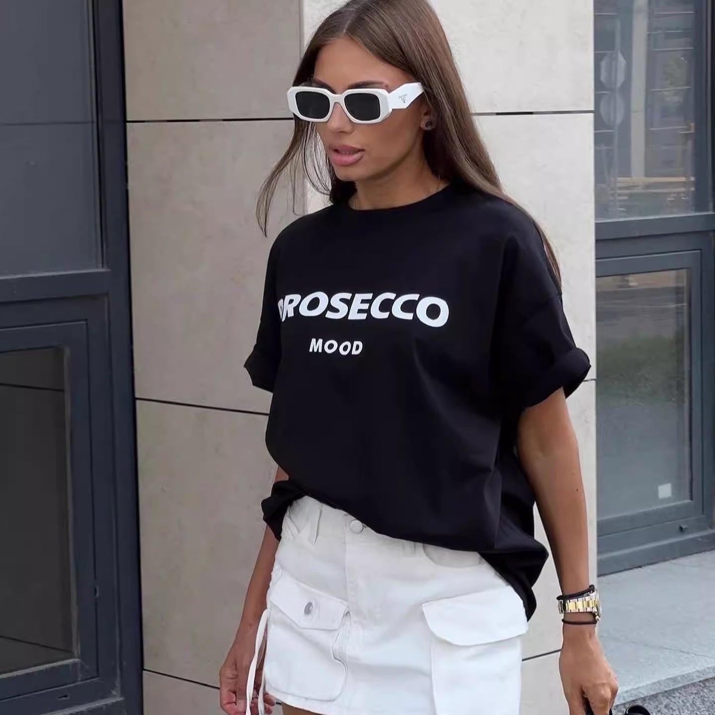 Дамска тениска Prosecco Mood **SALE 25**-Дамска тениска Prosecco Mood 24'-Thedresscode