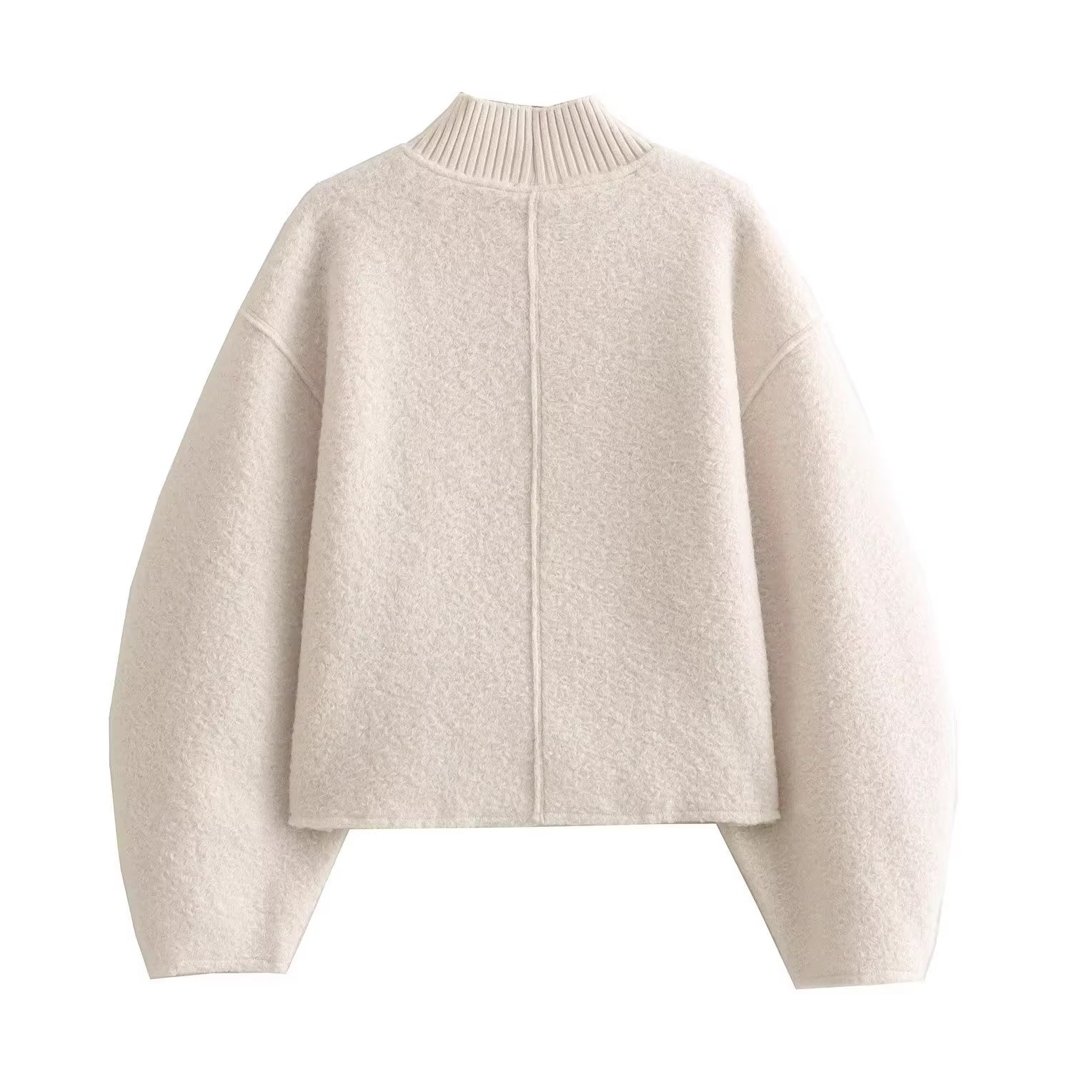Дамски пуловер Ecru Bouclé 24'-Дамски пуловер Ecru Bouclé 24'-Thedresscode
