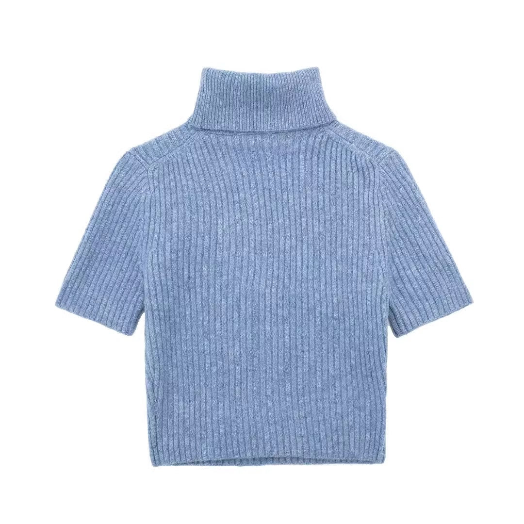 Дамски къс пуловер Blue Mood 24'-Дамски къс пуловер Blue Mood 24'-Thedresscode