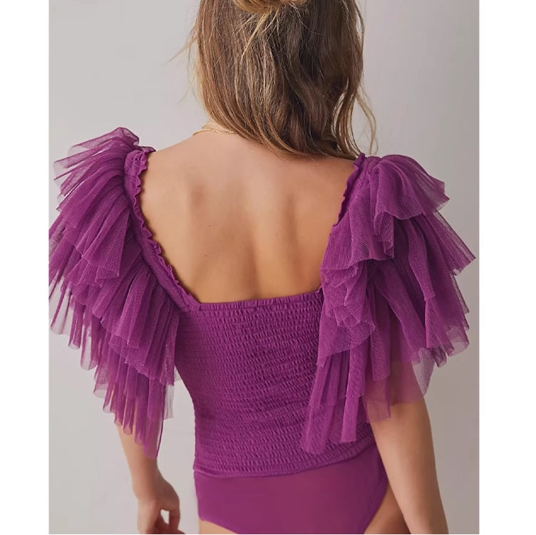 Дамско боди Purple Tulle 24'-Дамско боди Purple Tulle 24'-Thedresscode