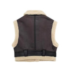 Дамски елек с каракул Winter Vibe SS25-Дамски елек с каракул Winter Vibe 24'-Thedresscode