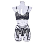 Дамско бельо от три части Black Lace SS25-Дамско бельо от три части Black Lace 24'-Thedresscode