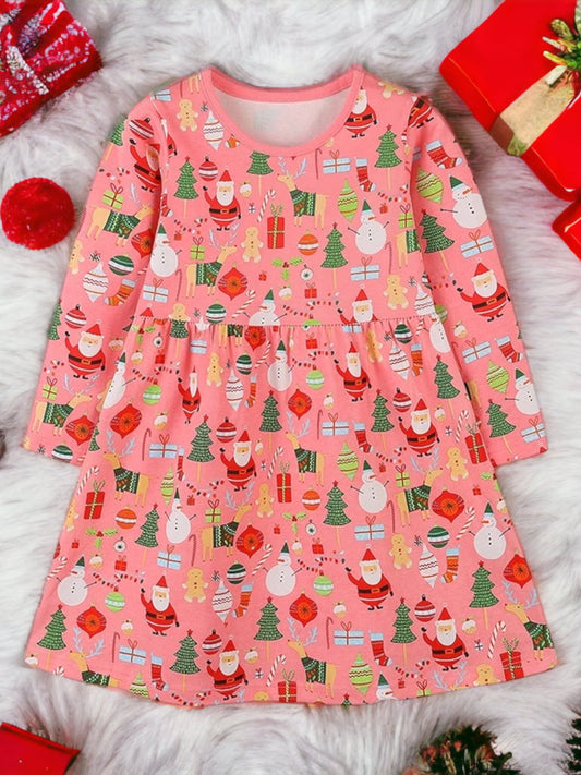 Детска рокля Pink Christmas 24'-Детска рокля Pink Christmas 24'-Thedresscode