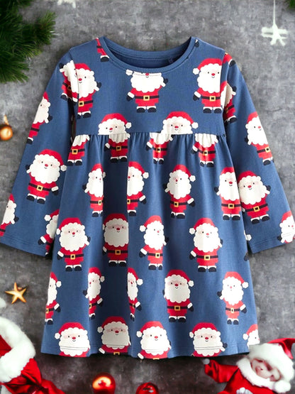 Детска рокля Blue Santa Claus 24'-Детска рокля Blue Santa Claus 24'-Thedresscode
