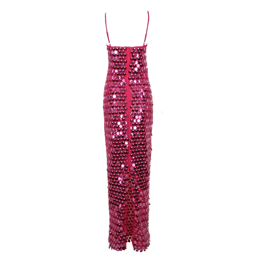 Дамска миди рокля Pink Sequin 24'-Дамска миди рокля Pink Sequin 24'-Thedresscode