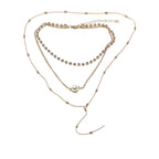 Дамско трислойно колие Pearl 24'-Дамско трислойно колие Pearl 24'-Thedresscode