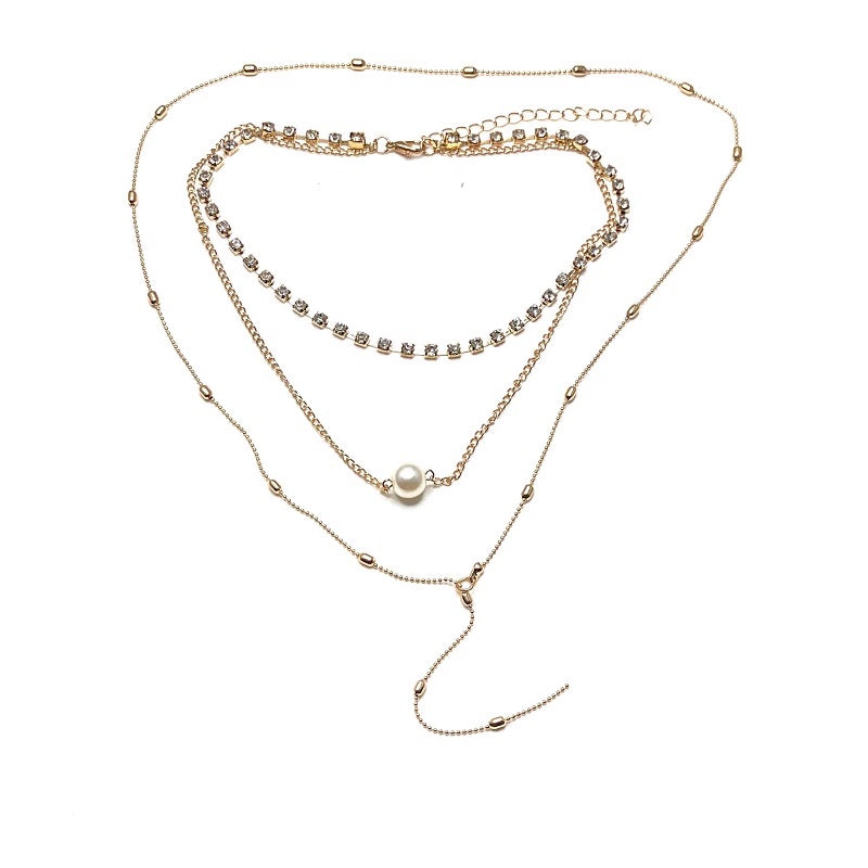 Дамско трислойно колие Pearl 24'-Дамско трислойно колие Pearl 24'-Thedresscode