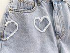 Дамски къси панталони Denim Heart 24'-Дамски къси панталони Denim Heart 24'-Thedresscode