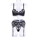 Дамски комплект бельо Black Heart SS25-Дамски комплект бельо от три части Black Heart 24'-Thedresscode