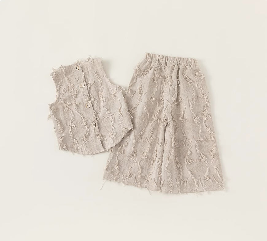 Детски комплект Ruffle ** SALE 25**-Детски комплект Linen Ruffle 24'-Thedresscode
