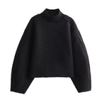 Дамски пуловер Black Bouclé FW 2026-Дамски пуловер Black Bouclé 24'-Thedresscode