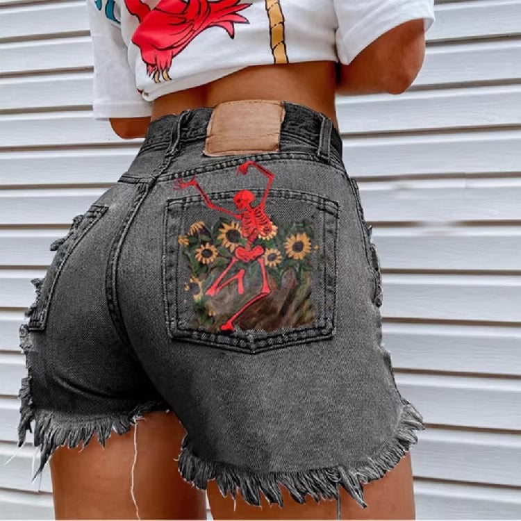 Дамски къси панталони A Skeleton 24'-Дамски къси панталони A Skeleton 24'-Thedresscode