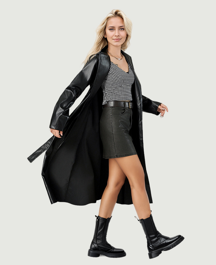 Дамски шлифер Black Vow FW 2026-https://detail.1688.com/offer/827419161953.html-Thedresscode