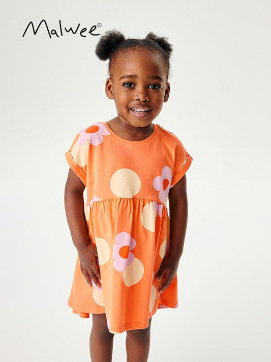 Детска рокля Orange Bloom 24'-Детска рокля Orange Bloom 24'-Thedresscode