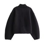 Дамски пуловер Black Bouclé FW 2026-Дамски пуловер Black Bouclé 24'-Thedresscode