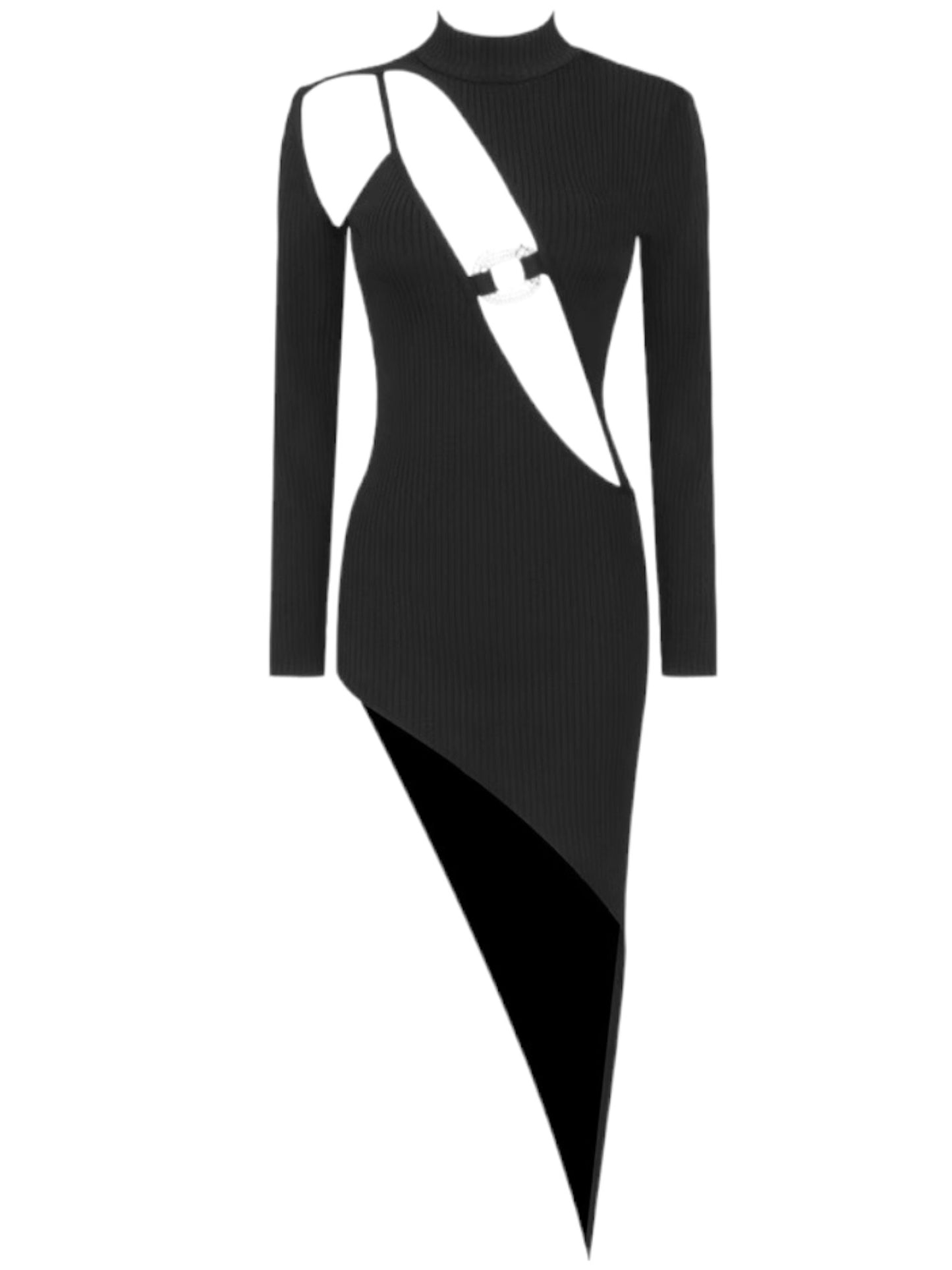 Дамска рокля с кристална катарама Essy 24'-Дамска рокля с кристална катарама Essy 24'-Thedresscode