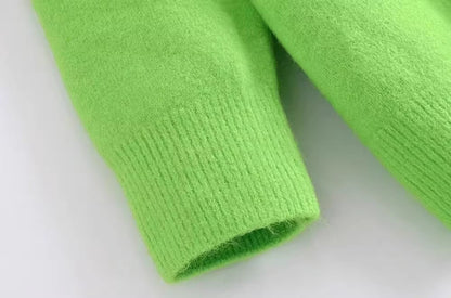 Дамски пуловер Green Vibes 24'-Дамски пуловер Green Vibes 24'-Thedresscode