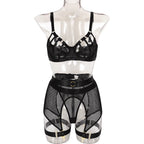 Дамски комплект от три части Sexy Mesh SS25-Дамски комплект от три части Sexy Mesh SS24'-Thedresscode