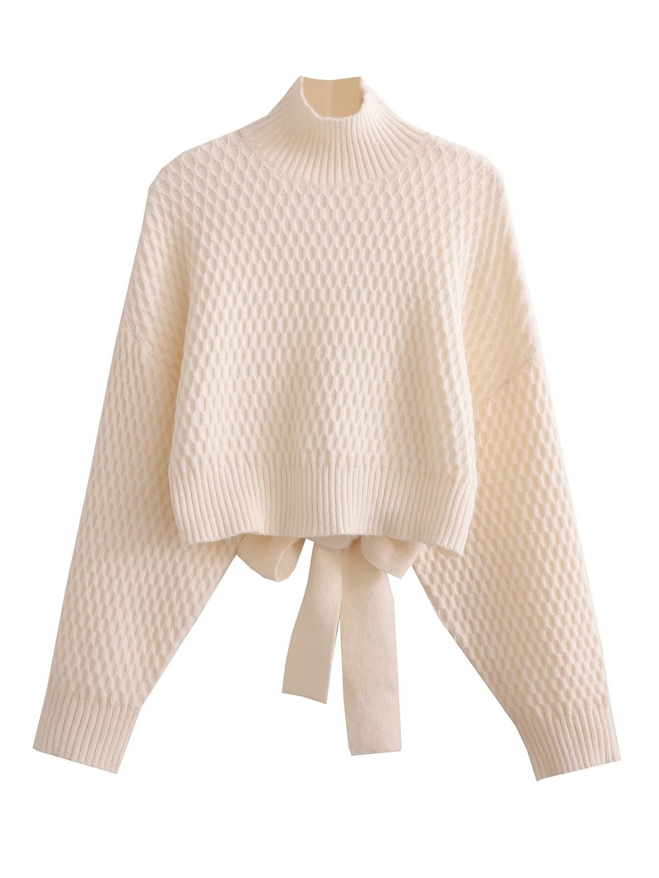 Дамски къс пуловер Mila 23'-Дамски къс пуловер Mila 23'-Thedresscode
