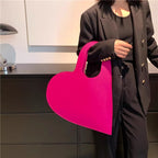 Дамска чанта Fuchsia Heart 24'-Дамска чанта PVC Fuchsia Heart 24'-Thedresscode