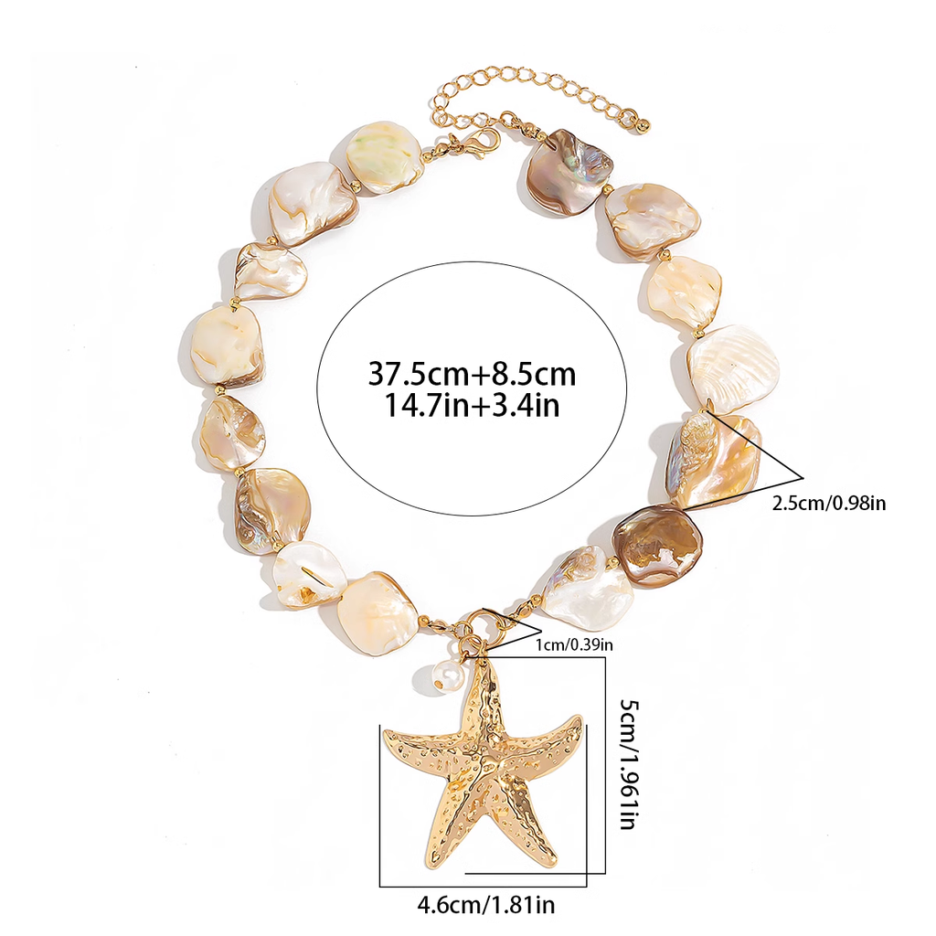 Дамско колие Golden Ocean Star SS25-Thedresscode