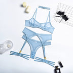 Дамски комплект Cindy Mesh SS25-Дамски комплект бельо от четири части+чокър Cindy Mesh 24'-Thedresscode