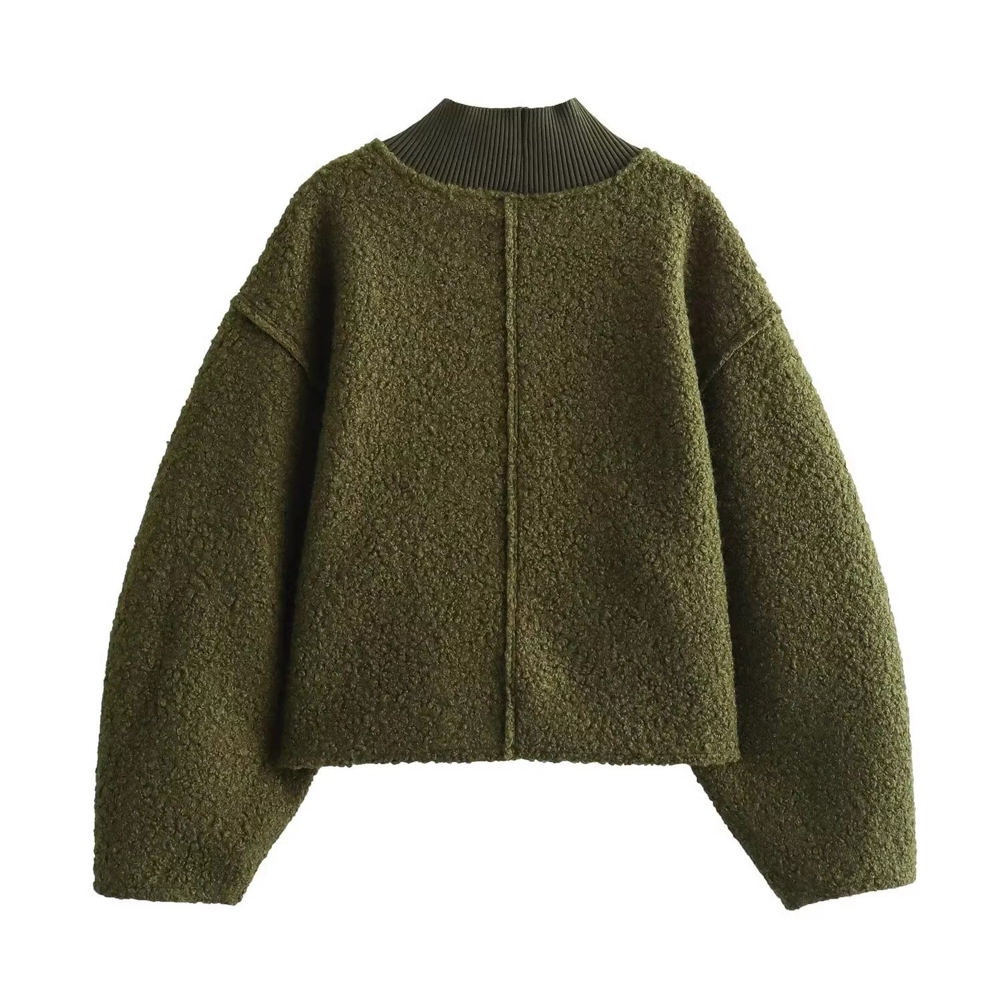 Дамски пуловер Green Bouclé 24'-Дамски пуловер Green Bouclé 24'-Thedresscode