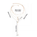 Дамско многослойно колие Tenderness 24'-Дамско многослойно колие Tenderness 24'-Thedresscode