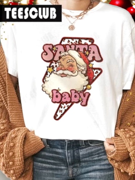 Семейни Коледни тениски Santa Baby 24'-Семейни Коледни тениски Santa Baby 24'-Thedresscode