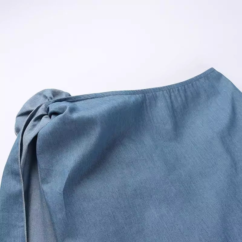 Дамска дънкова пола Denim Rose 24'-Дамска дънкова пола Denim Rose 24'-Thedresscode
