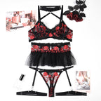 Дамски комплект бельо от четири части Sexy Rose SS25-Дамски комплект бельо от четири части Sexy Rose 24'-Thedresscode
