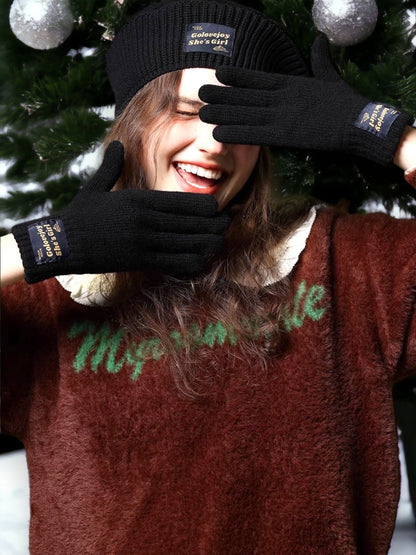 Дамски ръкавици с отвор на пръстите 24'-Дамски ръкавици с отвор на пръстите 24'-Thedresscode