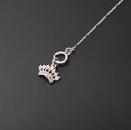 Дамско колие с висулка Silver Crown 24'-Дамско колие с висулка Silver Crown 24'-Thedresscode