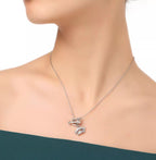 Дамско колие с висулка Silver Crown 24'-Дамско колие с висулка Silver Crown 24'-Thedresscode