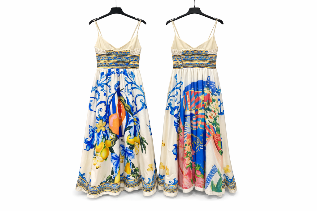 Дамска рокля Mediterranean Bloom SS26